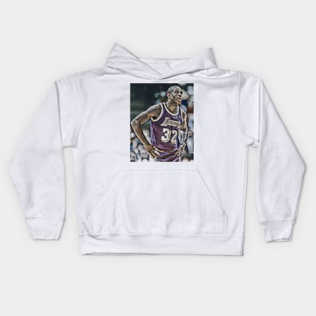 magic johnson Kids Hoodie by sepuloh